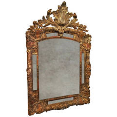 Early 18th Century Regence Gilt Mirror