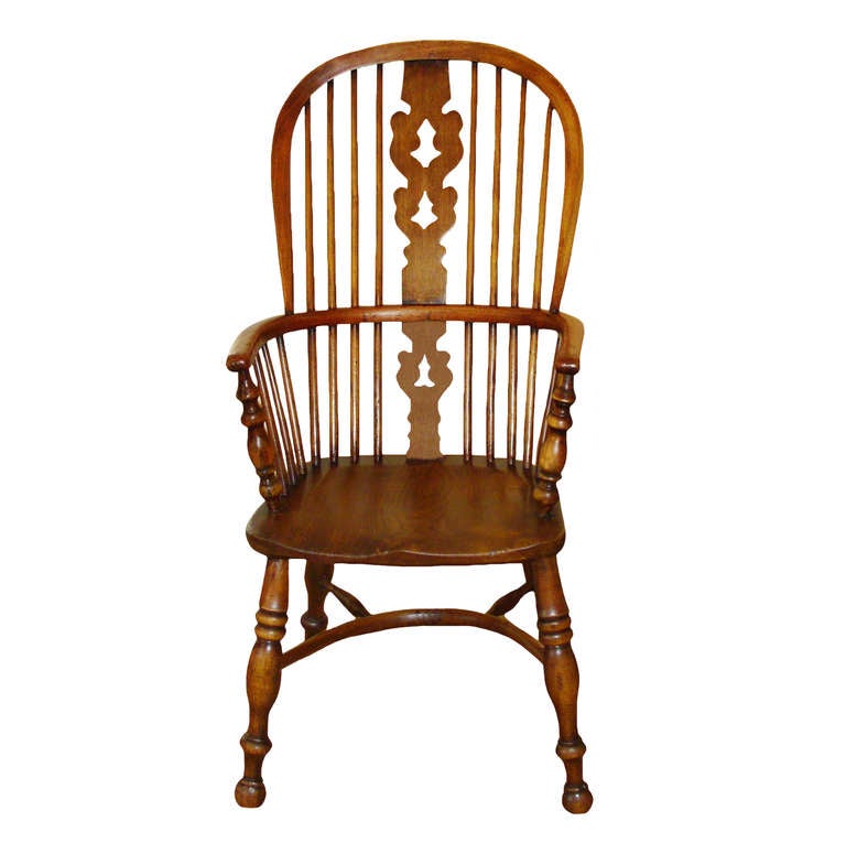 English 19th Century Set of Windsor Arm Chairs