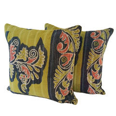 19th Century Kantha Pillows