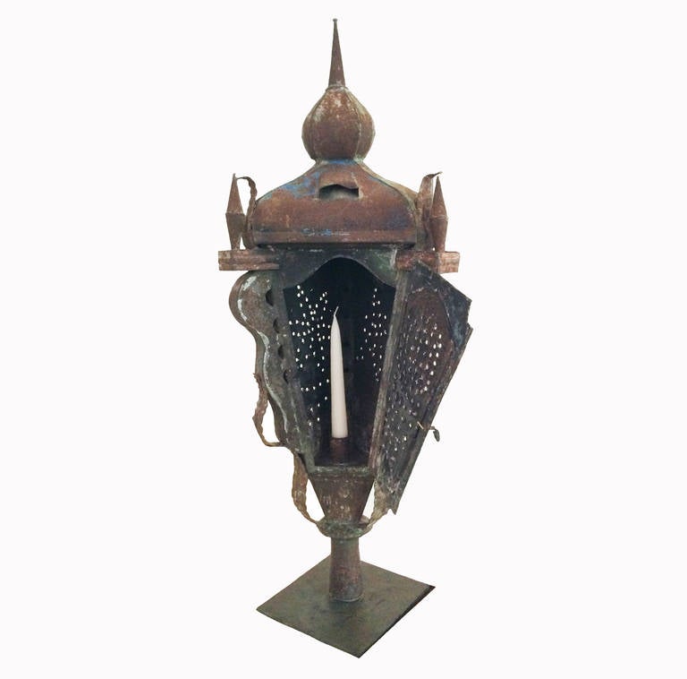 18th Century Italian Tole Torchieres