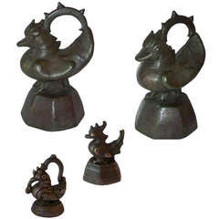 Early 19th Century Bronze Hintha Opium Weights