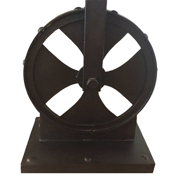 Mid-Century Industrial Iron Table