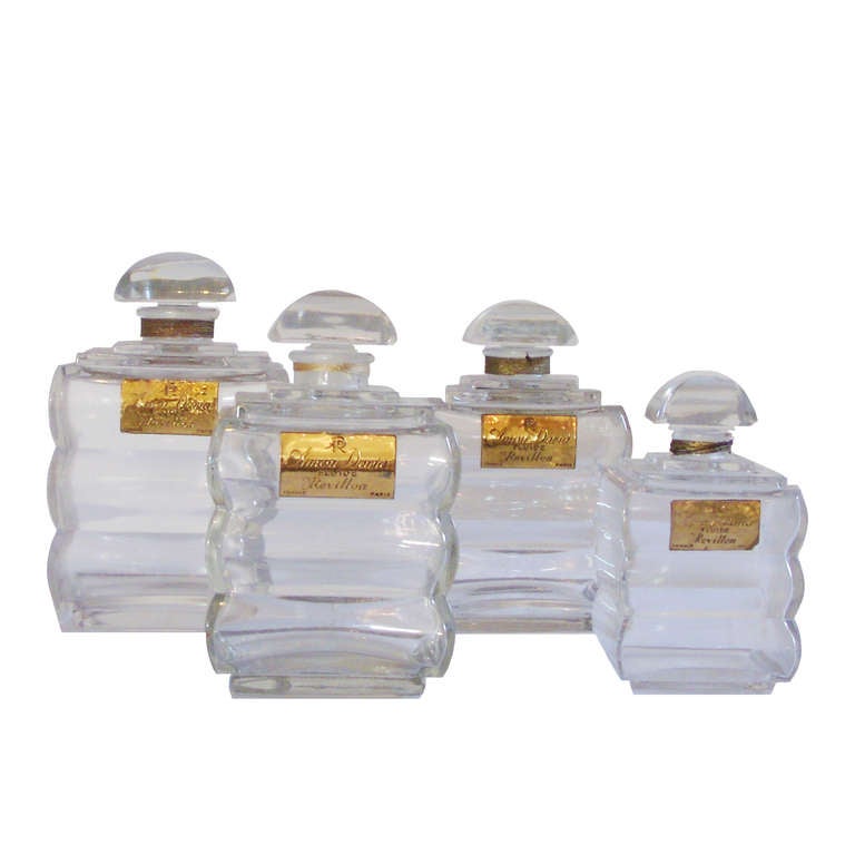 19th Century Revillon Crystal Perfume Bottles 3
