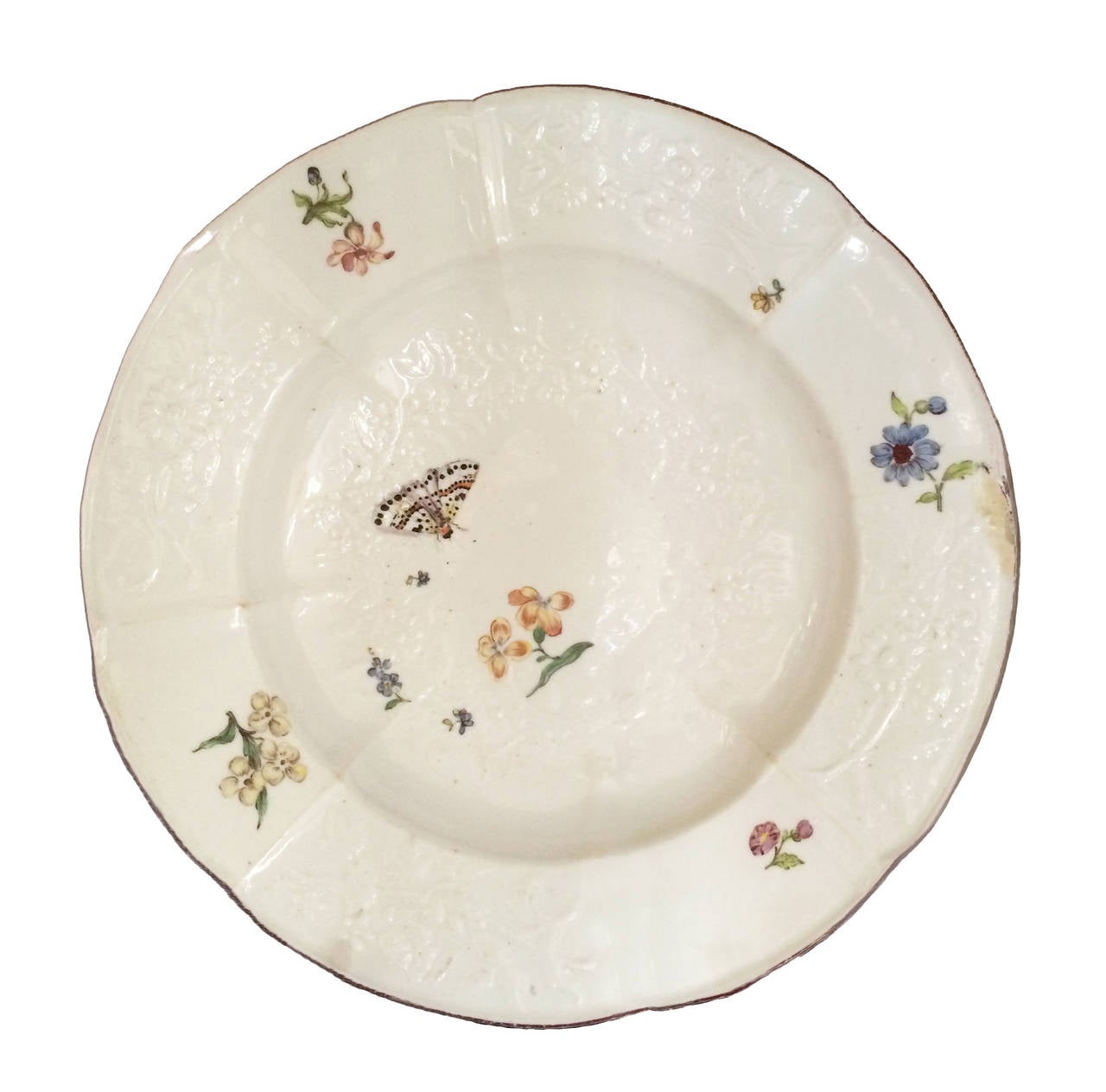 English 18th Century Set of Chelsea Botanical Plates For Sale