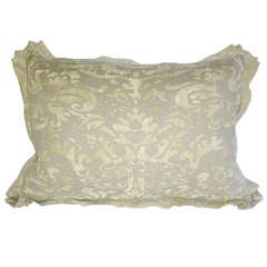 Vintage Pair of Fortuny Taupe Pillows Vintage Pair of Fortuny Taupe Pillows