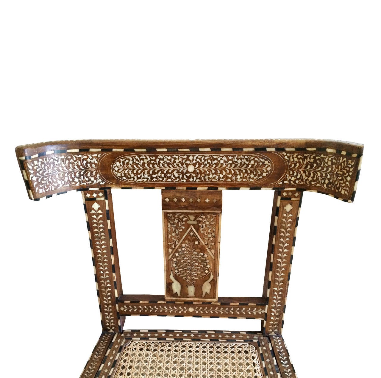 20th Century Klismos Bone Inlay Chair For Sale