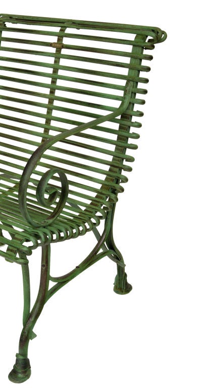 20th Century French Luxemborg Garden Arm Chair