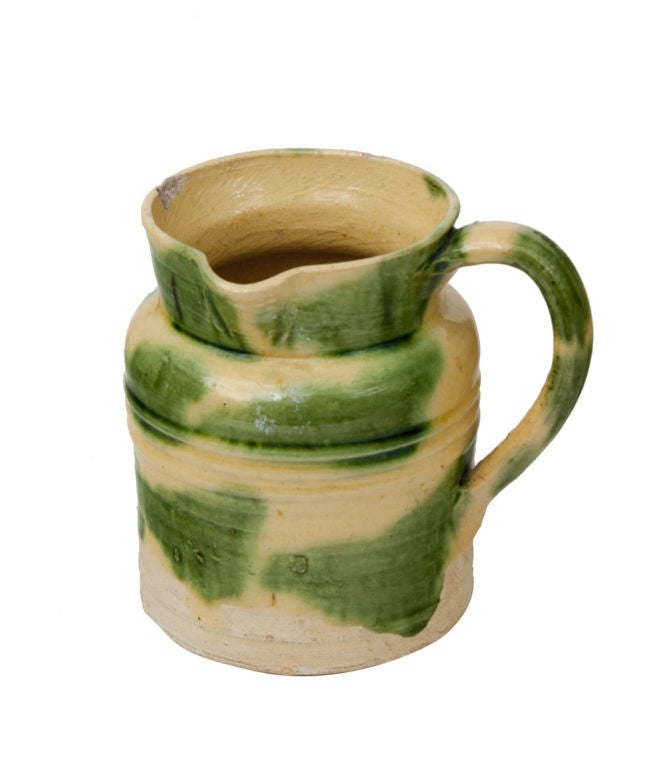 19th Century French Glazed Pitchers