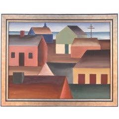 Square Houses Painting