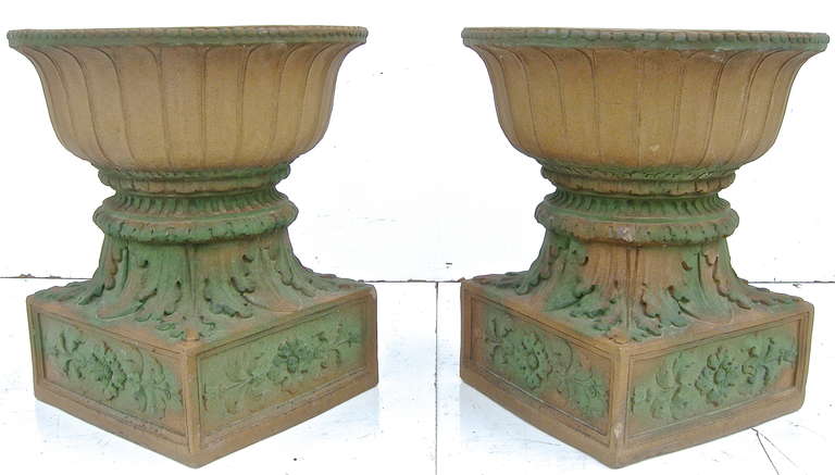 20th Century Pair of Rookwood Garden Urns For Sale