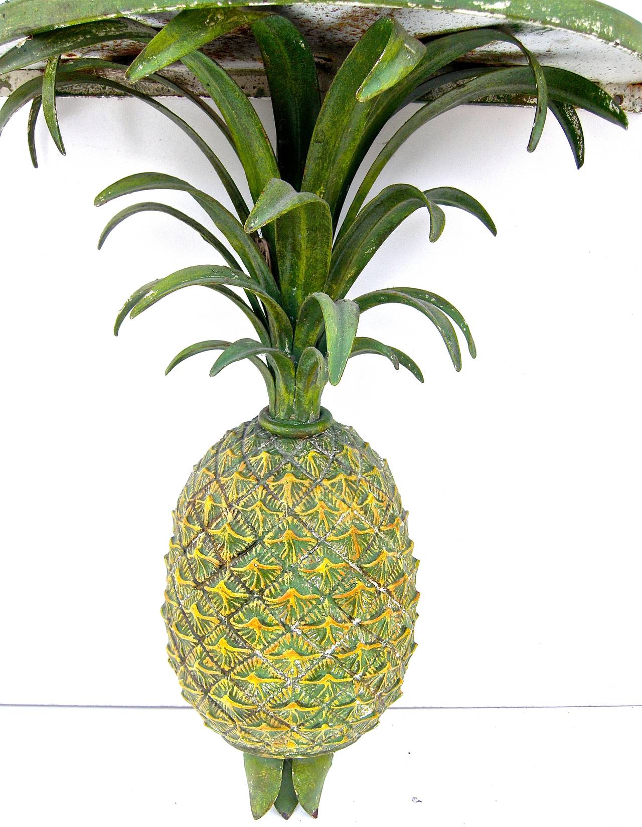 Painted Pineapple Wall Brackets