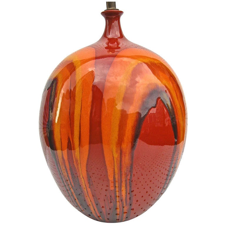 Monumental Drip Glaze Light For Sale at 1stDibs