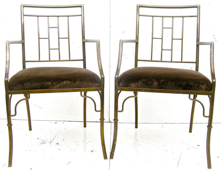 Pair of Billy Haines Attributed Side Chairs In Good Condition For Sale In Cincinnati, OH