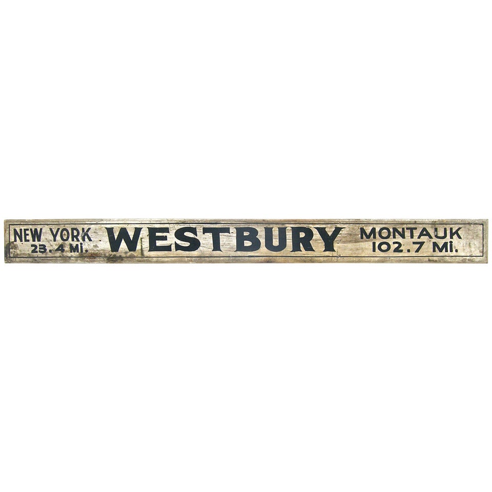 Vintage New York Roadside Travel Marker