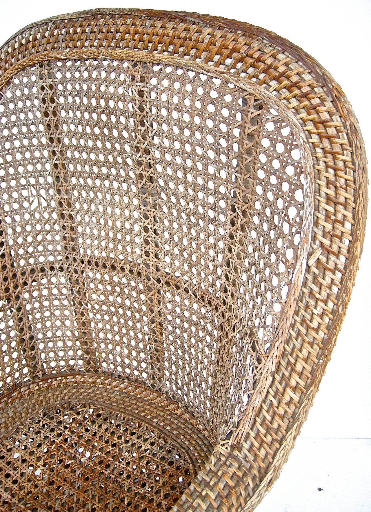 Moroccan Inspired Diminutive Wicker Armchairs For Sale 1