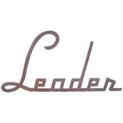 Bronze "Leader" Sign