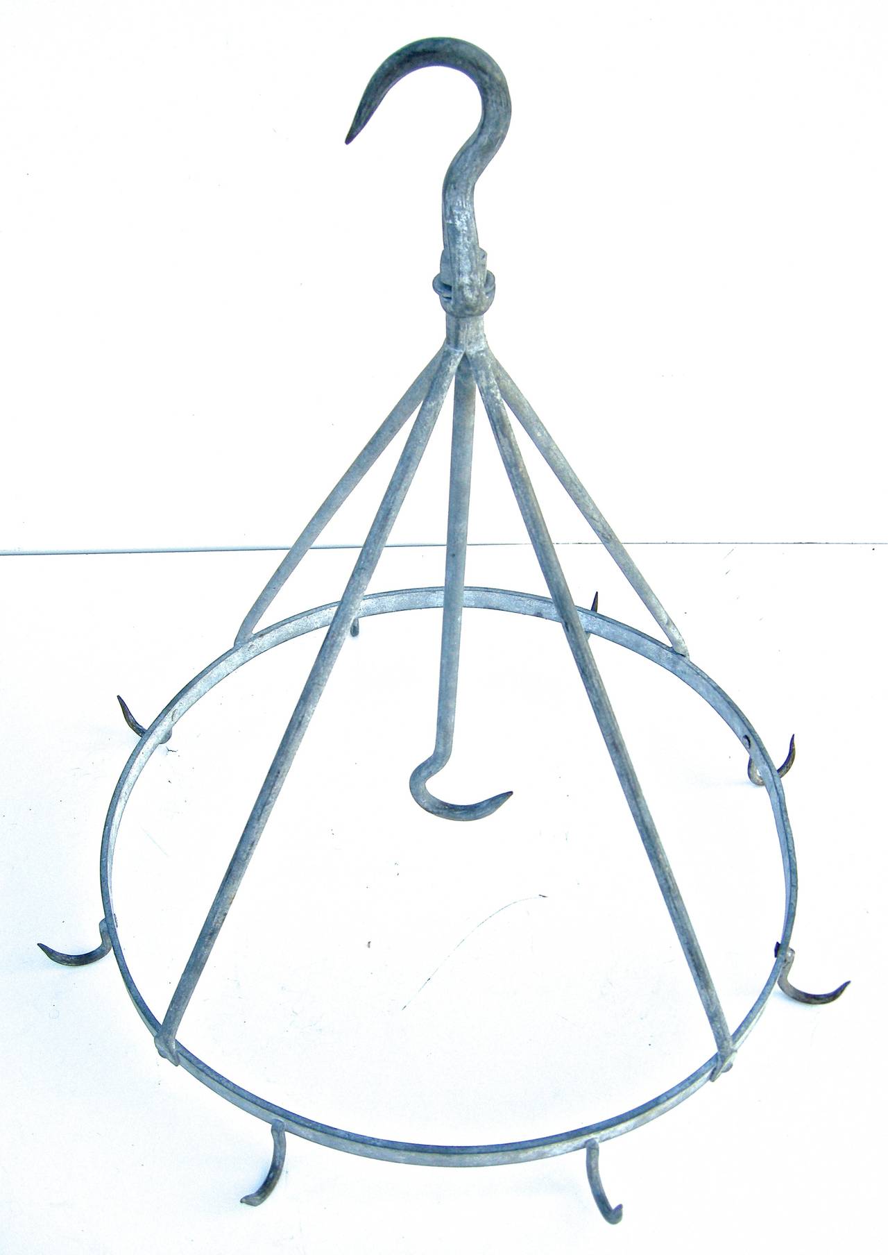 Galvanized Circular French Meat Rack For Sale