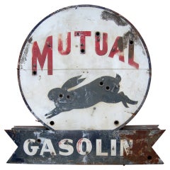 Vintage Roadside Fuel Advertisement