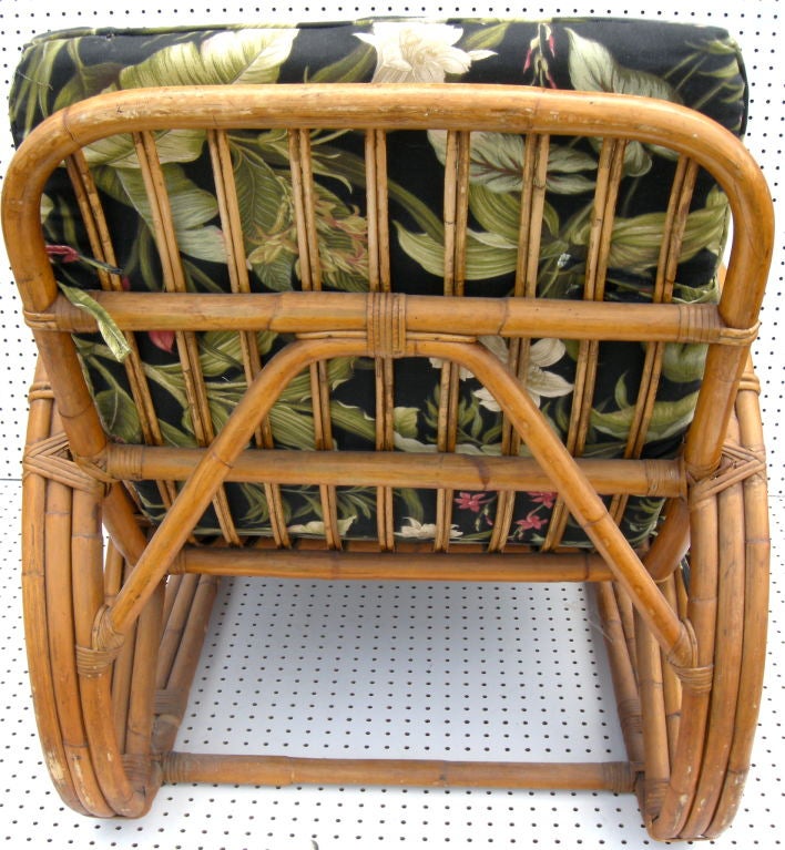 Pair Of Curvaceous Rattan Chairs 5