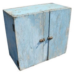 Antique Beach Blue Cabinet