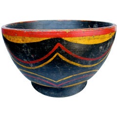 Striking Hand Painted Bowl