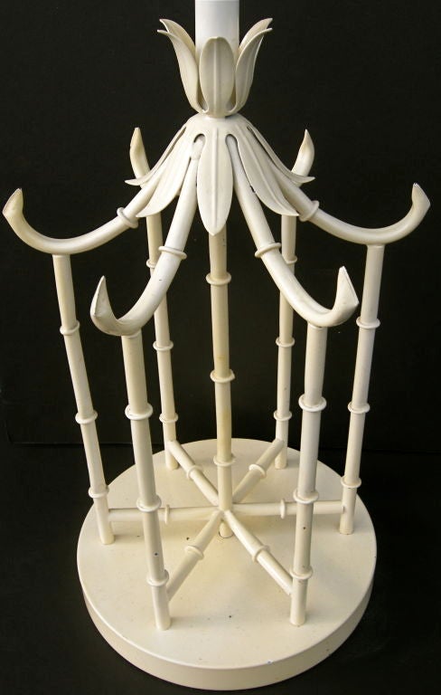 American Pair Of Chinoiserie Style Lights