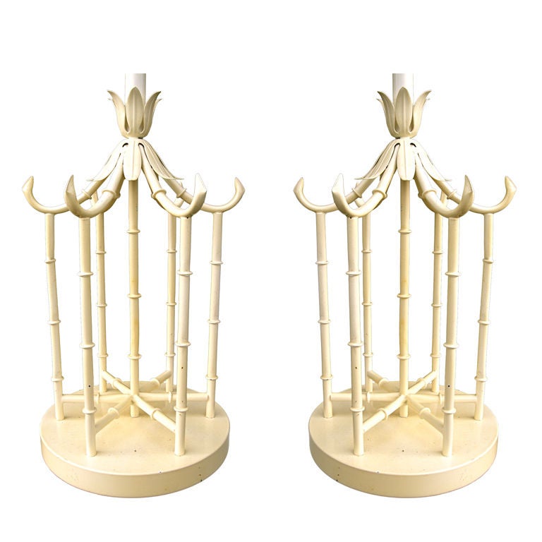 Pair Of Chinoiserie Style Lights