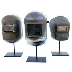 Trio Of Vintage Welding Masks