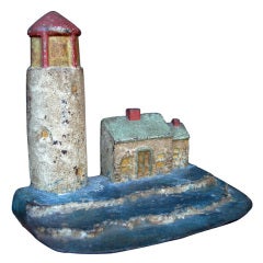 Colorful Light House Doorstop