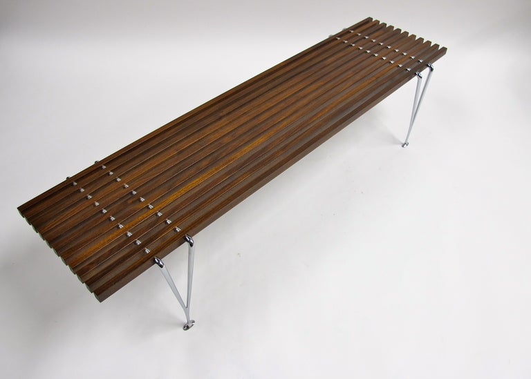 Hugh Acton is a Michigan architect and designer. He designed this elegant bench in 1956. 