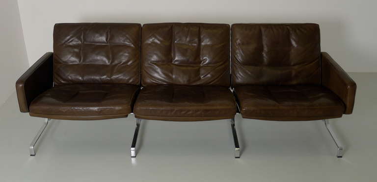 Mid-20th Century Jorgen Kastholm Leather Sofa