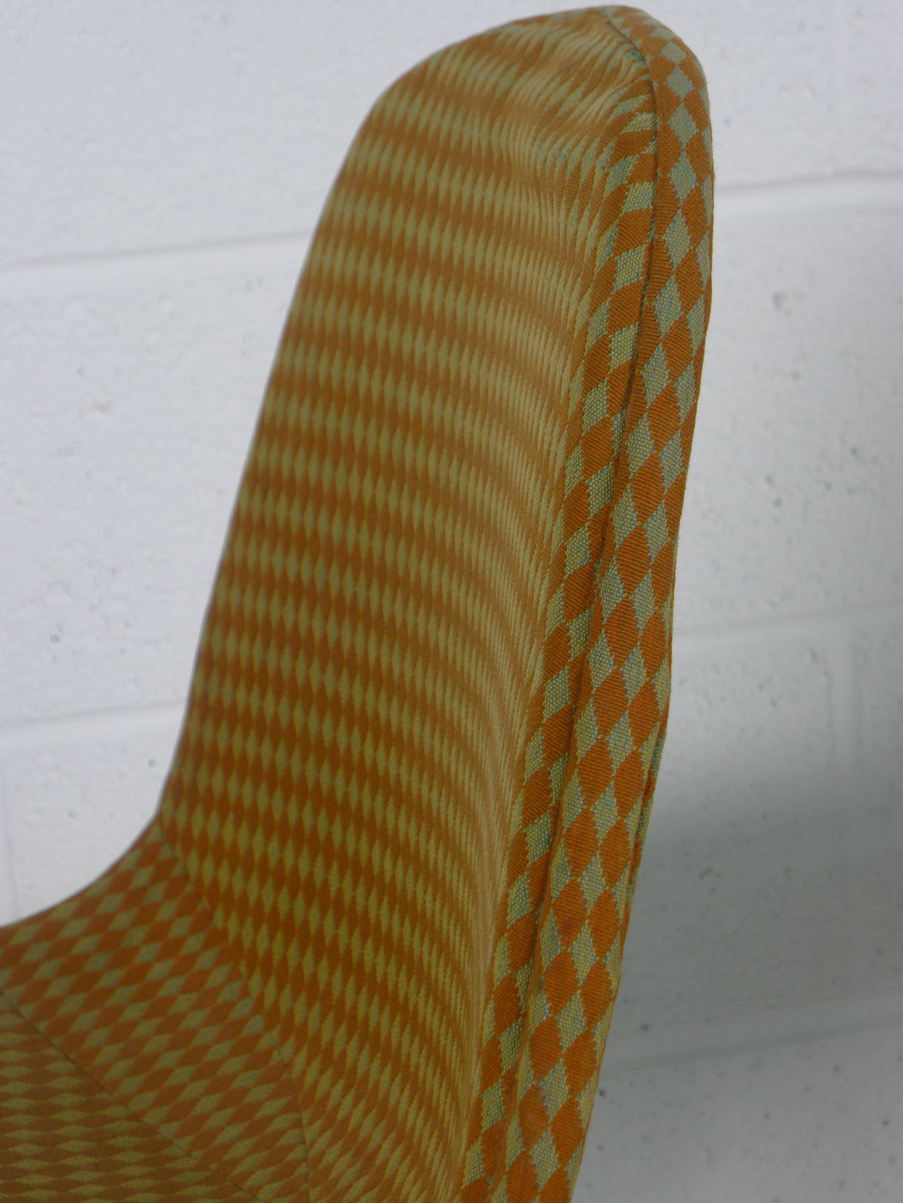 Eames Dowel Chairs, Girard Fabric In Good Condition In Wargrave, Berkshire