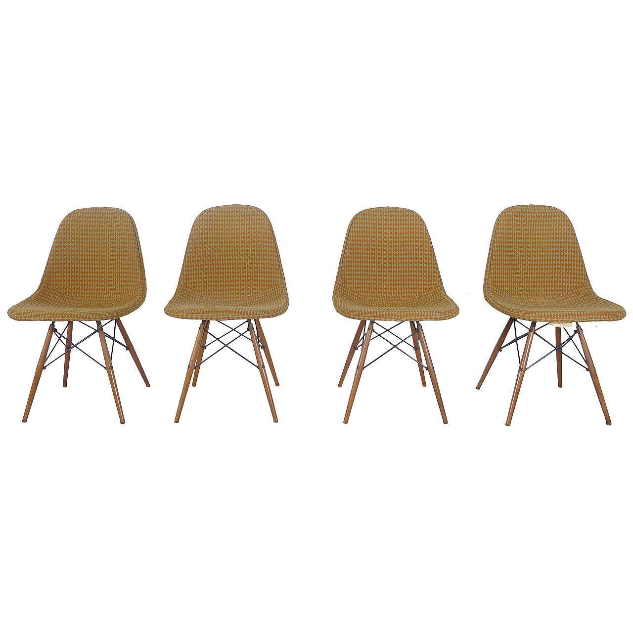 Eames Dowel Chairs, Girard Fabric
