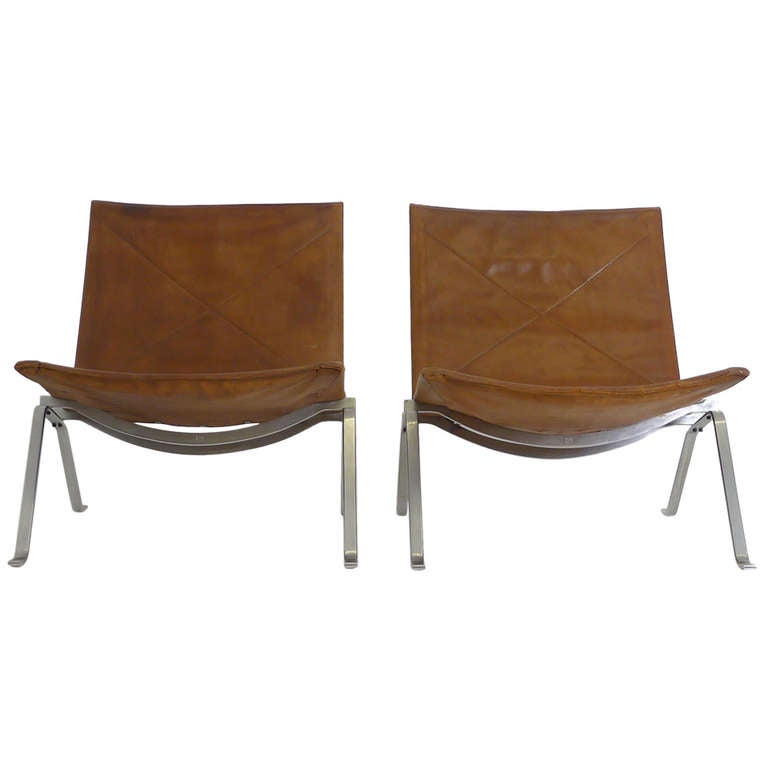 Pair of Poul Kjaerholm PK-22 Chairs 3