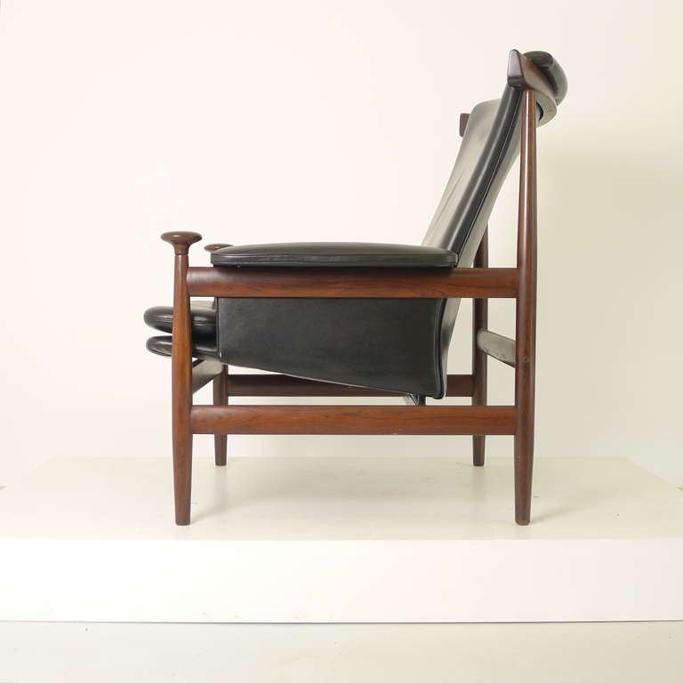 Mid-Century Modern Finn Juhl Rosewood Bwana Chair