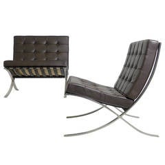 Used Mies van der Rohe Pair of Barcelona Chairs
