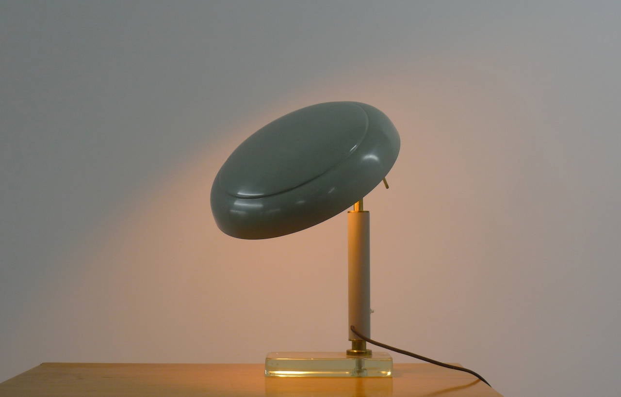 Fontana Arte Style Desk Lamp In Excellent Condition In Wargrave, Berkshire