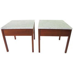 Knoll Associates Single Drawer Side Tables
