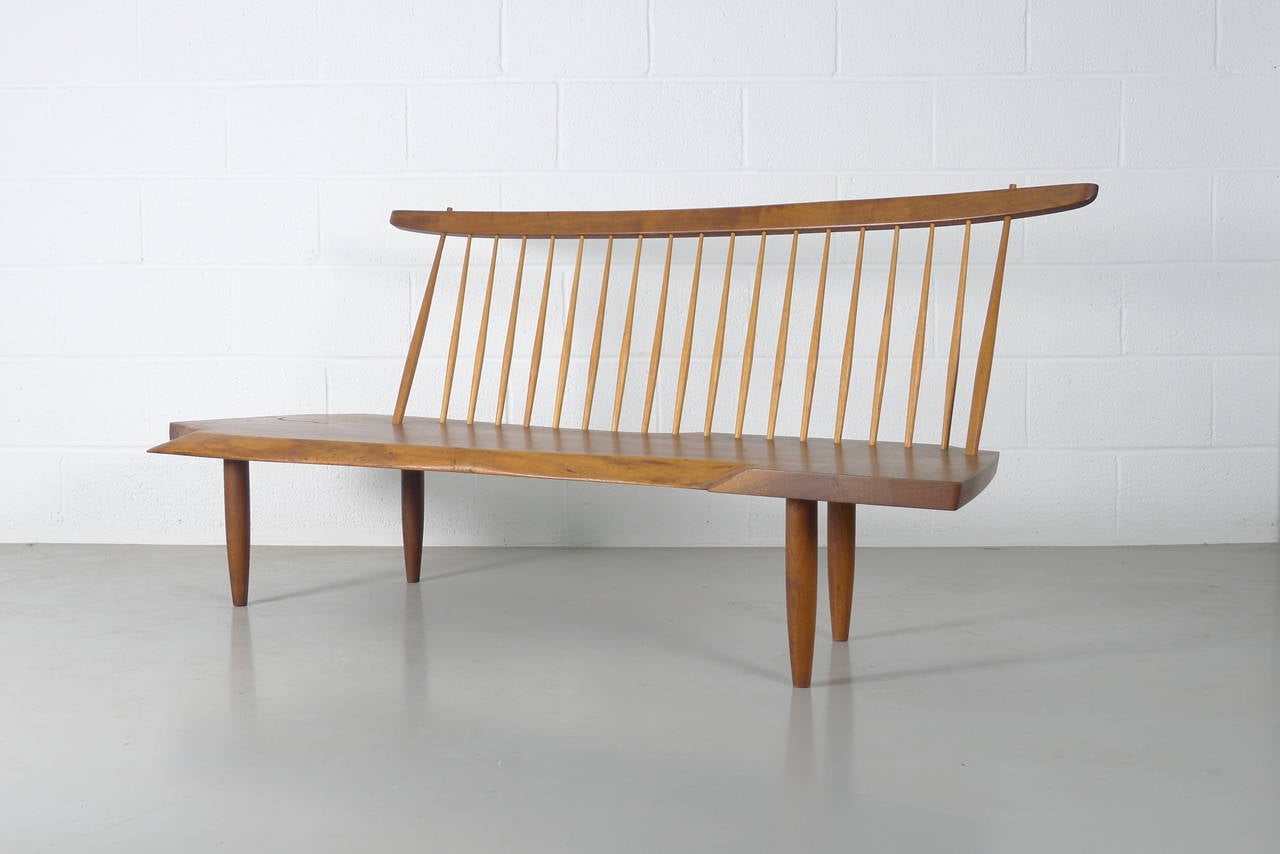 George Nakashima Conoid Bench In Excellent Condition In Wargrave, Berkshire