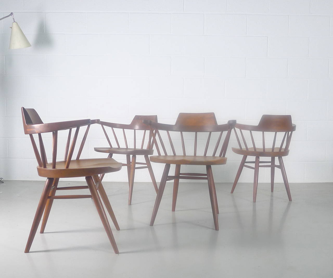 Mid-Century Modern George Nakashima , 4 Chairs