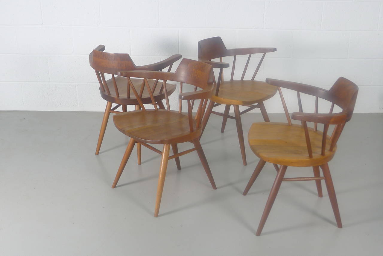 American George Nakashima , 4 Chairs