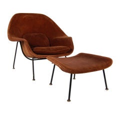 Used Eero Saarinen Womb Chair and Ottoman