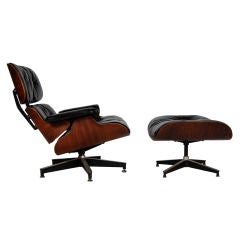 Charles und Ray Eames ; Sehr früher Lounge Chair und Ottoman