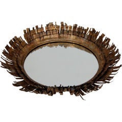 Large Curtis Jere "eyelash" Mirror