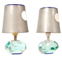 Pair of Fontana Arte Table Lamps