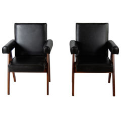 Pair Of Jeanneret Committee Chairs