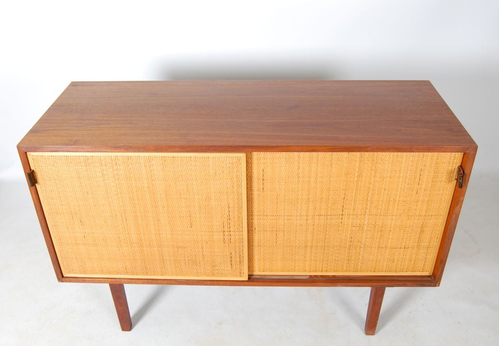 American Florence Knoll Cane Front Credenza