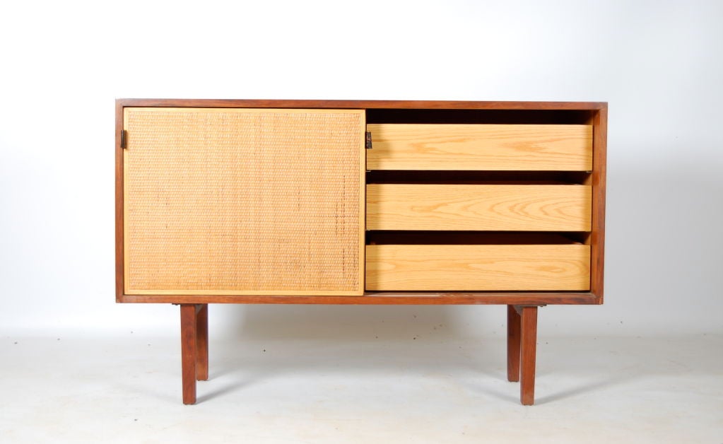 Florence Knoll Cane Front Credenza 1