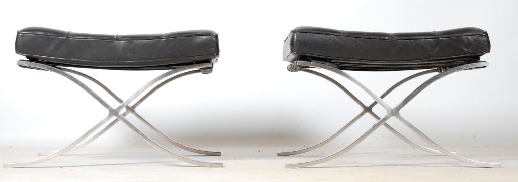 Pair Of Barcelona Ottomans