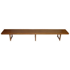 Teak Danish Modern Bench by Bruksbo